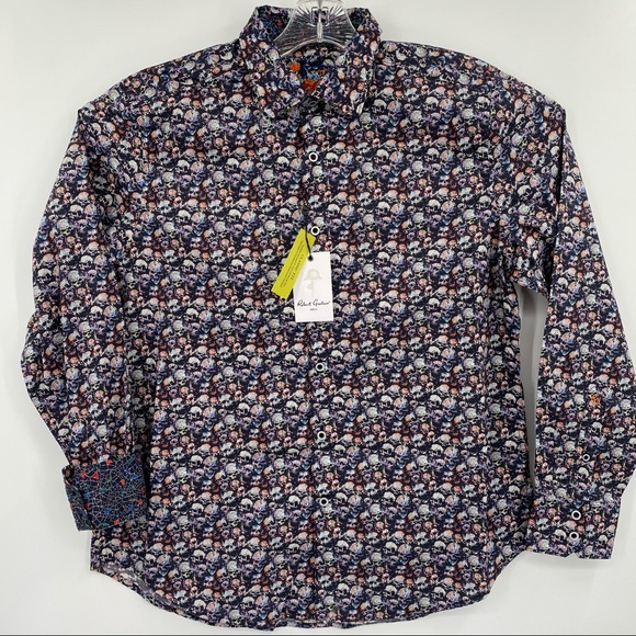 Robert Graham Angel Fire Flip Cuff Button Shirt - Picture 2 of 7